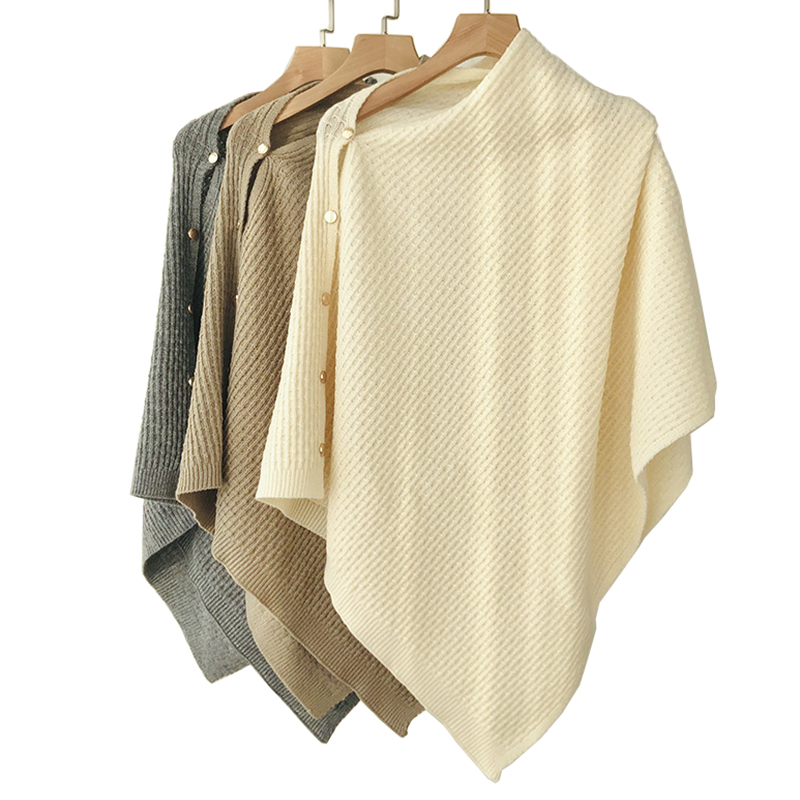 Cashmere Pashmina Wrap - Scialli lavorati a maglia da donna