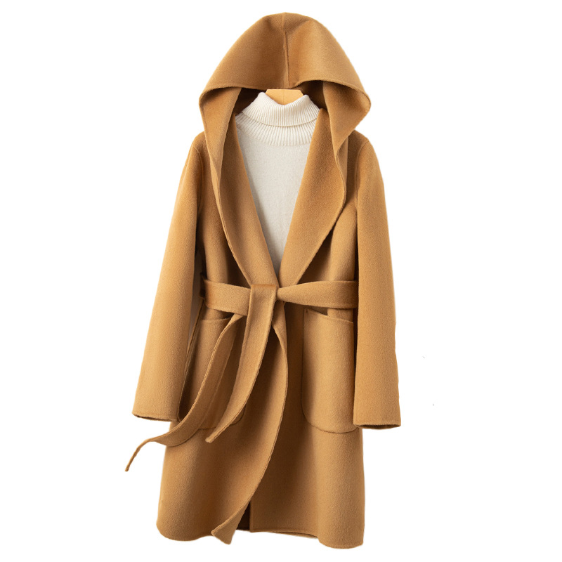 Wool Coat Peacoat - Cappotto da donna in lana a