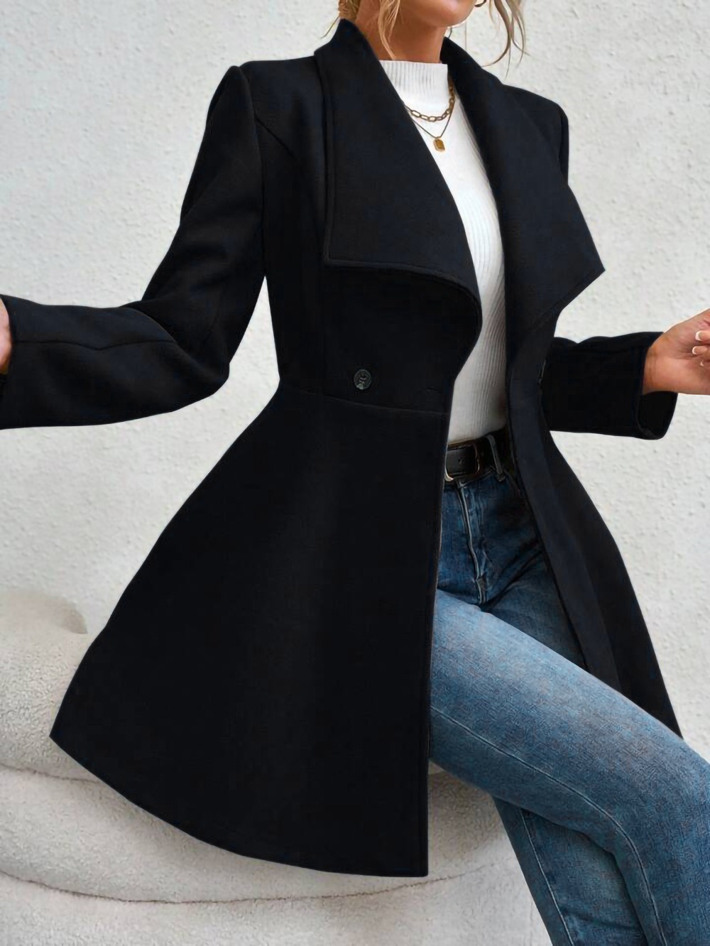 Cappotto in Lana Elegante da D - Wool Coat Peacoat recensione e prezzo
